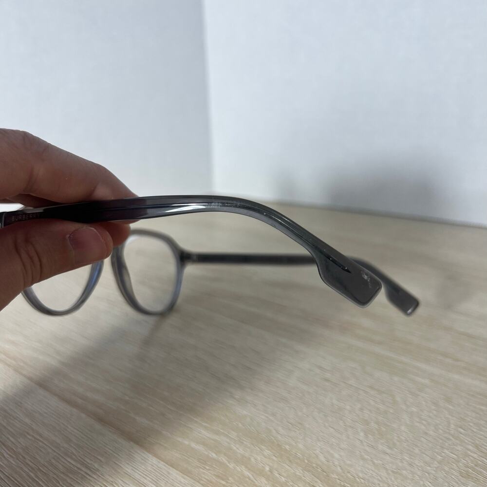 Burberry Archie B2368 4021 Eyeglasses Grey Translucent Frames 52-19-145 - Picture 9 of 13